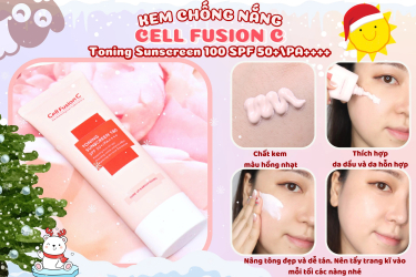 Kem chống nắng nâng tông Céll Fùsion: Màng chắn hoàn hảo cho mọi làn da