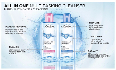 Nước tẩy trang cho da dầu L'Oréal sản phẩm làm sạch da hiệu quả