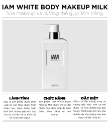 Kem dưỡng toàn thân IAM White Body Makeup Milk