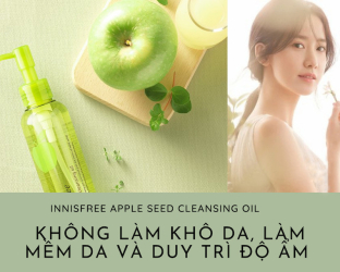 Dầu Tẩy Trang Innisfree: Chiết Xuất Táo Xanh Giúp Làn Da Sạch Mịn