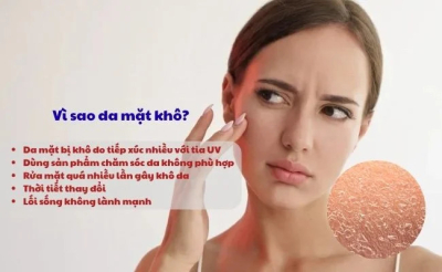 Cách giữ da mặt căng mịn không bị khô