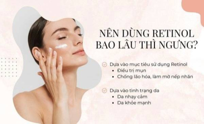 Dùng Retinol bao lâu thì nên ngưng để đảm bảo an toàn cho da