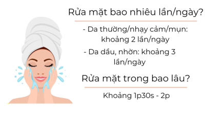 Rửa mặt nhiều lần trong ngày có tốt không?