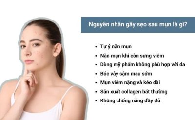Chăm sóc da chuyên sâu phục hồi da bị sẹo rỗ do mụn