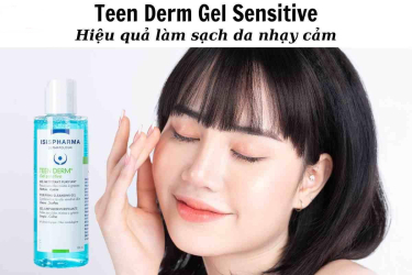 Sửa rửa mặt Isis Pharma Teen Derm Gel Sensitive: Làm da tươi trẻ sâu bên trong