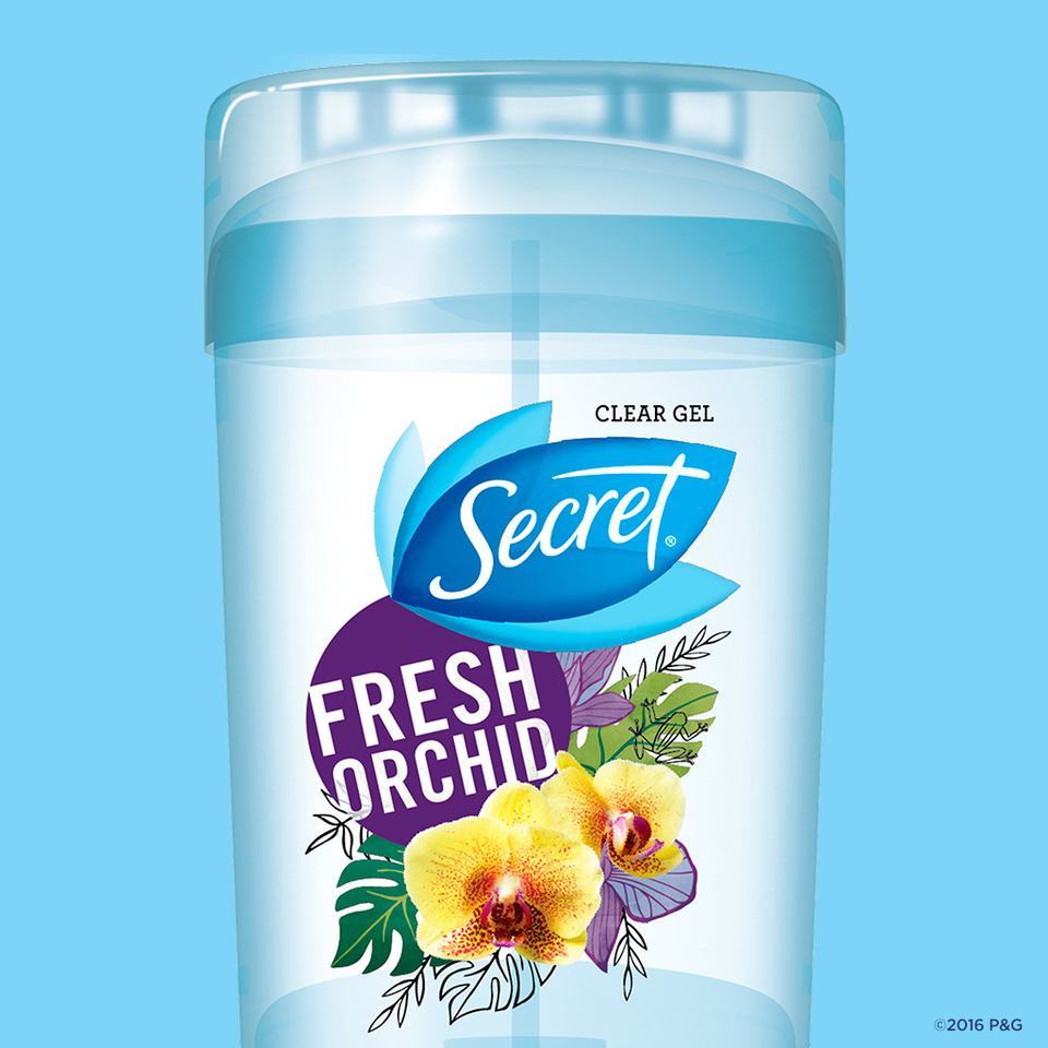 Lăn Khử Mùi Secret Fresh Orchid Clear Gel (73g)