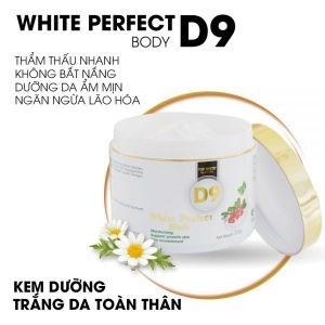 Kem Dưỡng Trắng Da Giữ Ẩm Top White White Perfect Body D9 (220g)