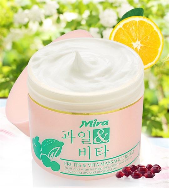 Kem Massage Tổng Hợp Mira Fruits&Vita Massage Cream (300g)