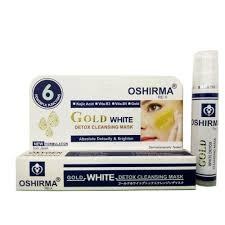Mặt Nạ Làm Sáng Da Ngừa Nếp Nhăn Oshirma Gold White Detox Cleansing Mask 10g