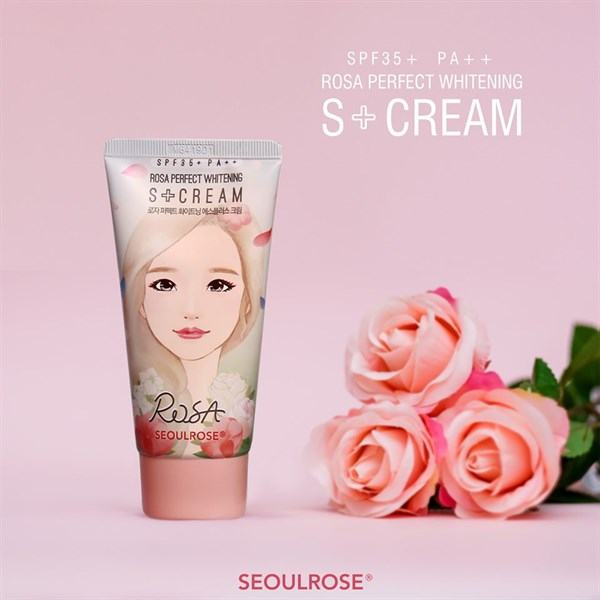 SeoulRosa Rose Perfect Whitening S+Cream Kem Dưỡng Trắng Da (50g)