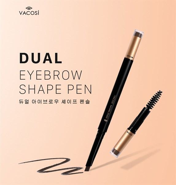 Chì Kẻ Mày Định Hình Vacosi Dual Eyebrow Shape Pen