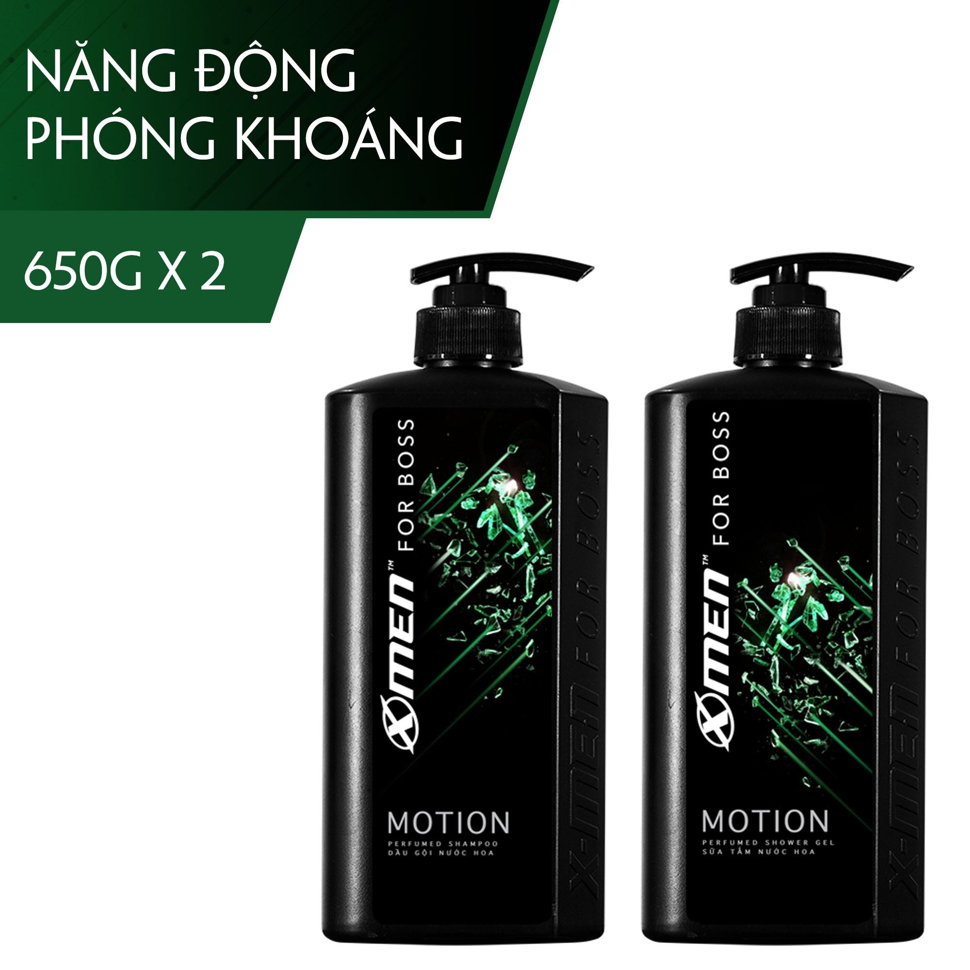 Dầu Gội Hương Nước Hoa X Men For Boss Motion 650g