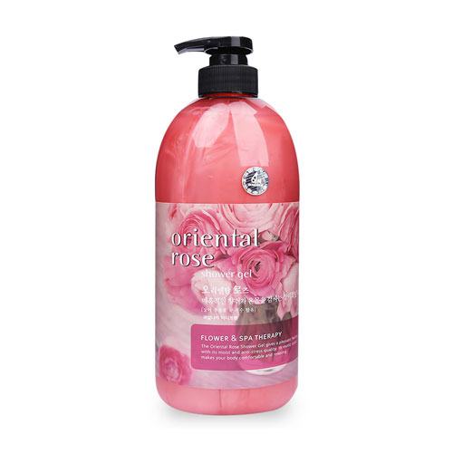 Sữa tắm massage hương hoa hồng Welcos Oriental Rose Shower Gel 740ml