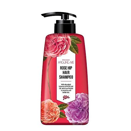 Dầu Gội Thảo Mộc Mềm Mượt Tóc Around Me Rose Hip Perfume Hair Shampoo Hương Hoa Hồng 500ML