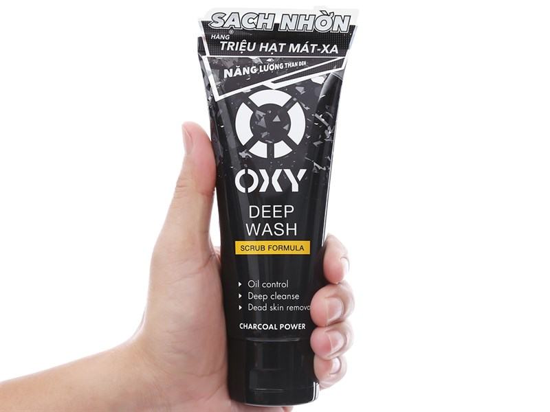 Oxy Deep Wash Scrub Formula Kem Rửa Mặt Có Hạt Sạch Sâu Đánh Bay Nhờn Tút Sáng Da (100g)
