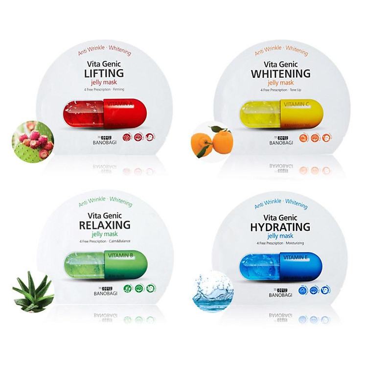 Mặt nạ giấy cấp nước dưỡng ẩm da mềm mượt, căng bóng Banobagi Vita Genic Hydrating Jelly Mask (Vitamin E) 30ml