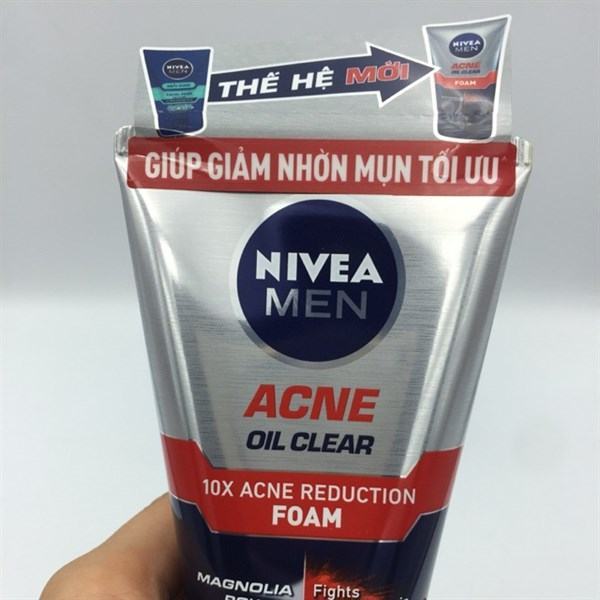 Sữa rửa mặt Nivea Men Acne Oil Clear (100g)