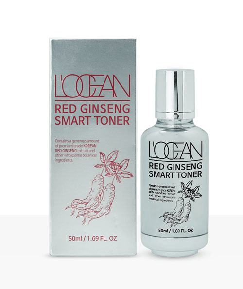 Nước Hoa Hồng Chống Lão Hóa L'ocean Red Ginseng Smart Toner (50ml)