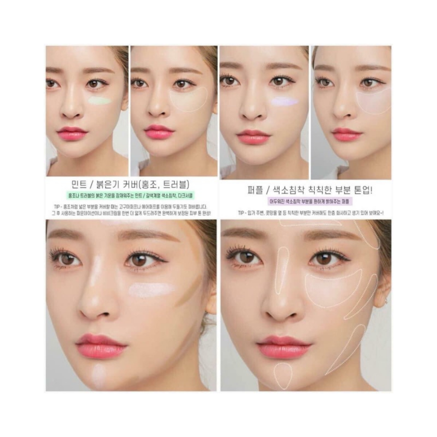 Kem Che Khuyết Điểm 3CE Studio Face Tuning Concealer Palette (06 Màu) 