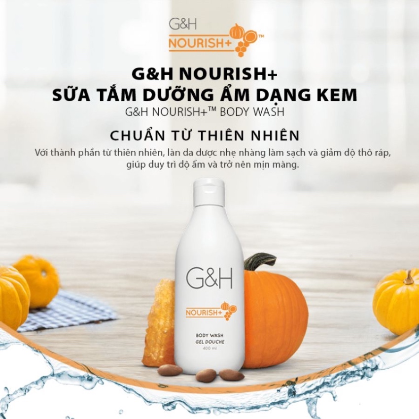 Sữa Tắm Dưỡng Ẩm Da G&H Nourish+ Amway (400ml) 