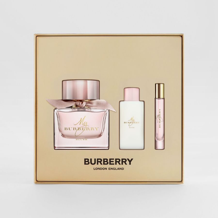 Bộ Nước Hoa Nữ Burberry My Burberry Blush Eau De Parfum (90ml+7.5ml) & Sữa Dưỡng (75ml) 