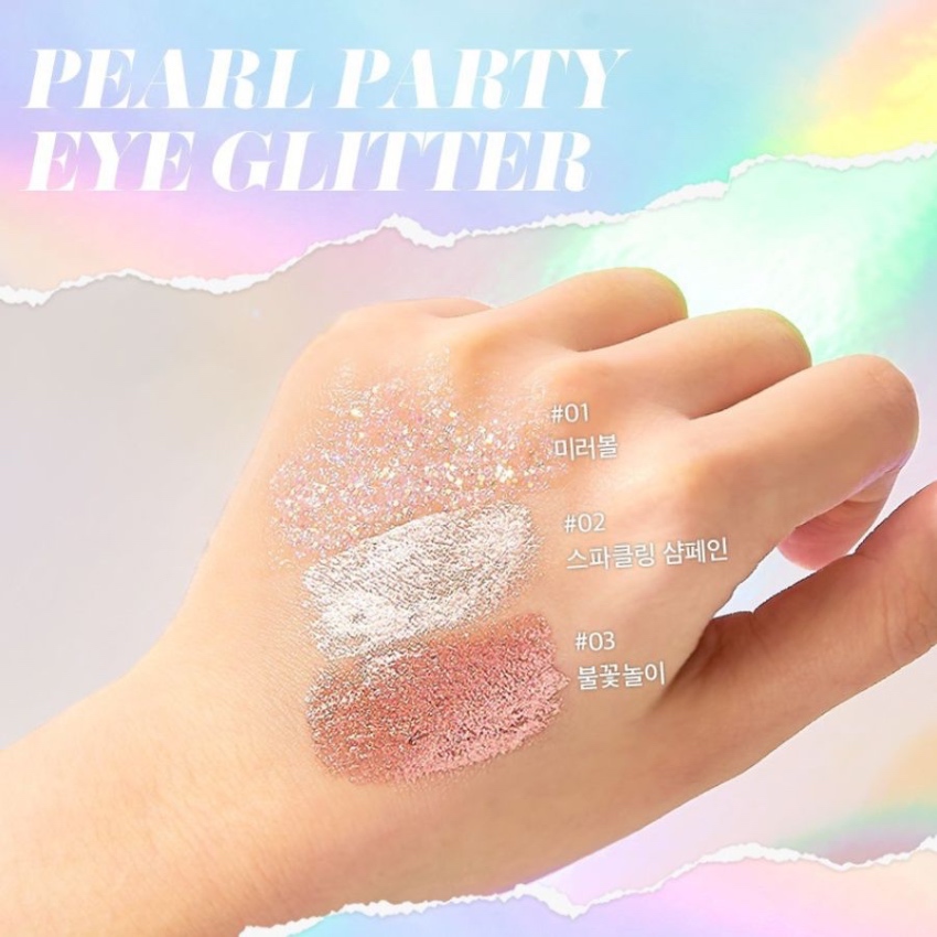 Phấn Mắt Dạng Lỏng Có Nhũ B.O.M Pearl Party Eye Glitter #01 (3.5g)