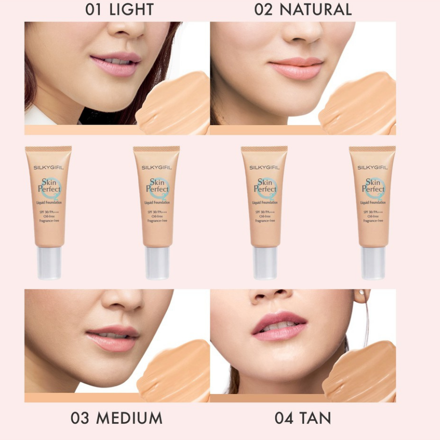 Kem Nền Trang Điểm Dạng Lỏng Silkygirl Skin Perfect Liquid Foundation (25ml) 