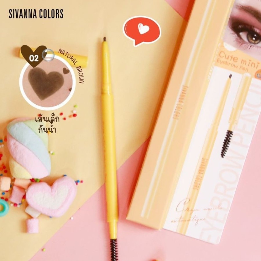 Chì Kẻ Mày Sivanna Colors Cute Mini Eyebrow Pen 03 