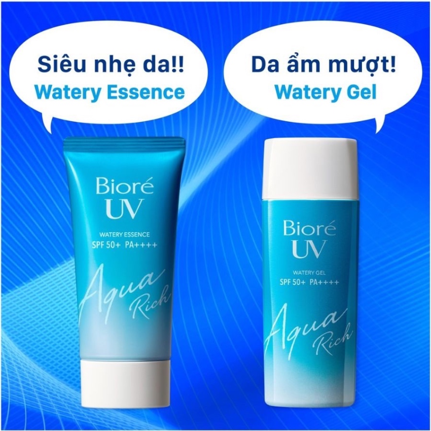 Chống Nắng Màng Nước Dưỡng Ẩm Da Bioré UV Watery Essence Aqua Rich SPF50+/PA++++ (50g)