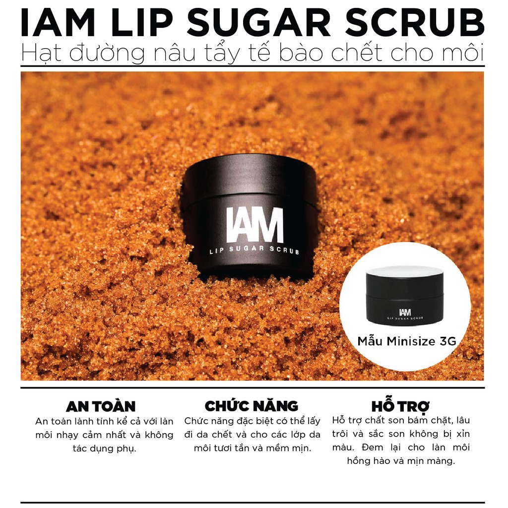 Gel Tẩy Tế Bào Chết Môi IAM Lip Sugar Scrub (10g) 