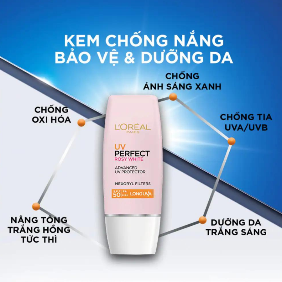 Kem Chống Nắng Dưỡng Da Trắng Sáng Tức Thì L'Oréal UV Perfect Instant White (30ml) 