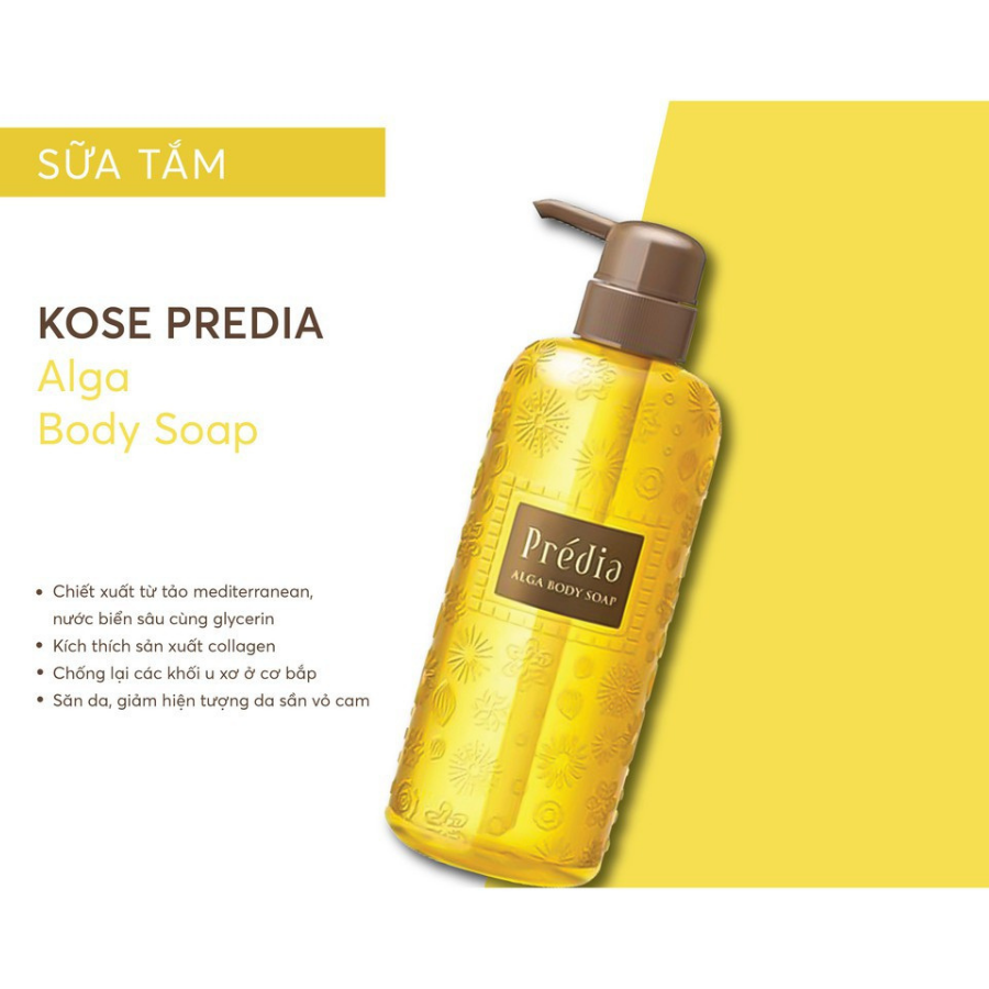 Sữa Tắm Cung Cấp Độ Ẩm Kosé Prédia Alga Body Soap (500ml) 