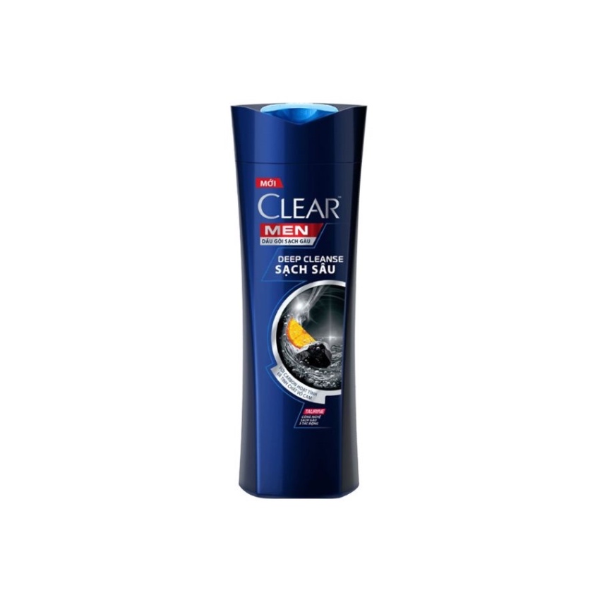 Dầu Gội Clear Men Deep Cleanse Với Carbon Hoạt Tính và Tinh Chất Vỏ Cam (650g)