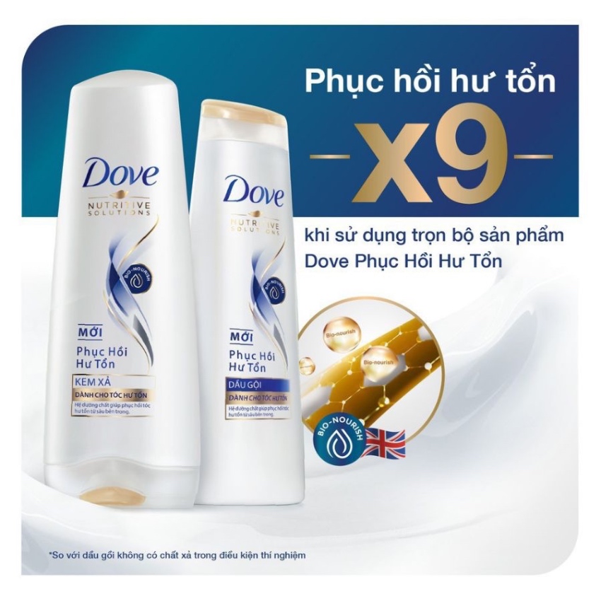 Dầu Gội Dove Phục Hồi Hư Tổn (340g)