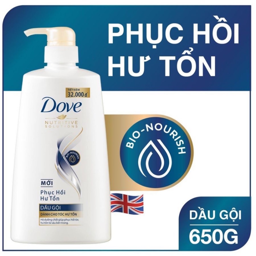 Dầu Gội Dove Phục Hồi Hư Tổn (340g)