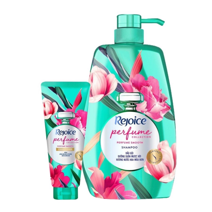 Dầu Gội Dưỡng Suôn Mượt Rejoice Perfume Smooth Shampoo - Hương Nước Hoa Mẫu Đơn (632,3ml)