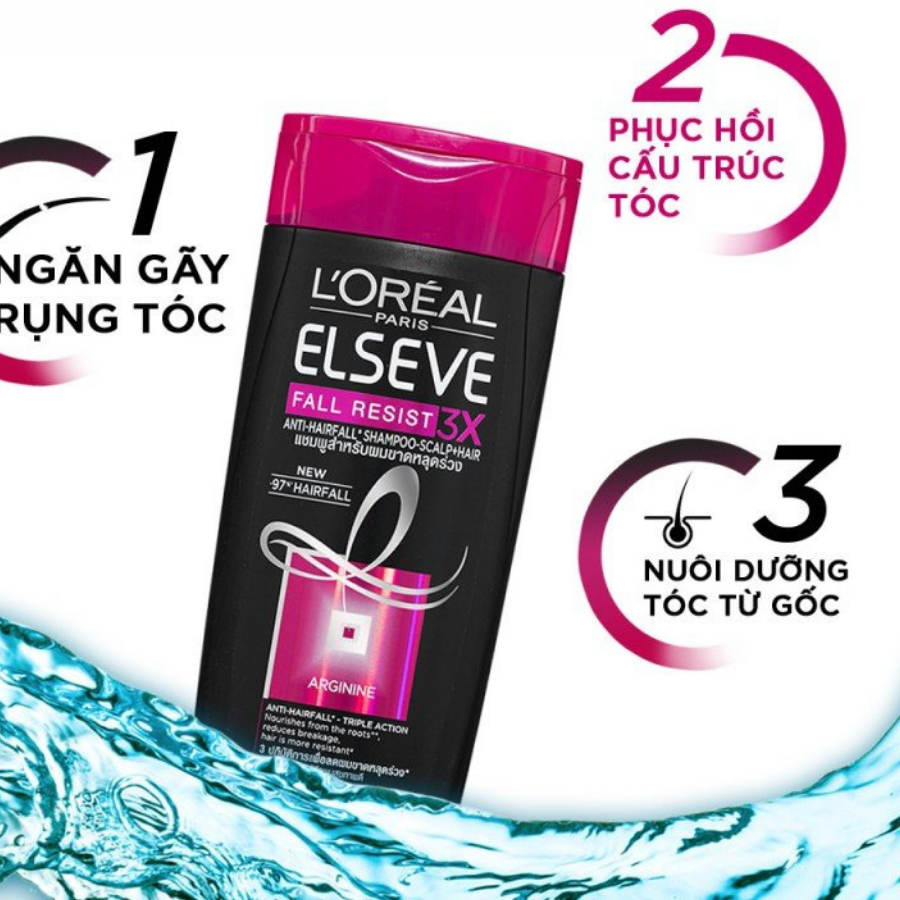 Dầu Gội Ngăn Gãy Rụng Tóc L'Oréal Elseve Fall Resist 3X Anti-Hairfall Shampoo-Scalp+Hair (650ml) 