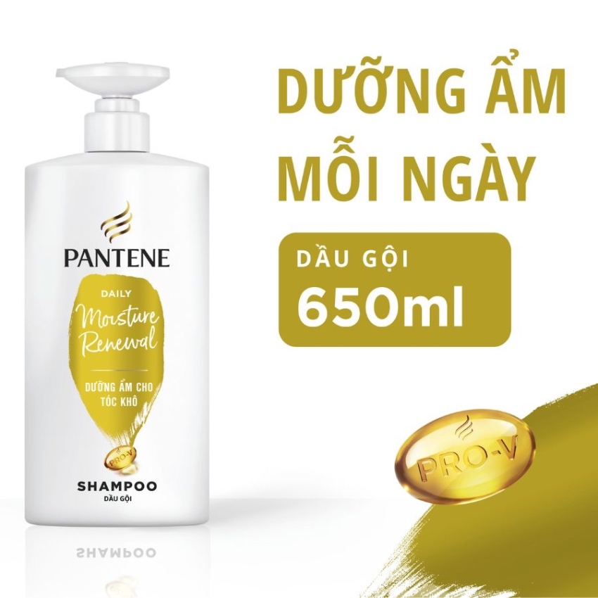 Dầu Gội Dưỡng Ẩm Hàng Ngày, Dành Cho Tóc Khô Pantene Daily Moisture Renewal Shampoo (650ml)