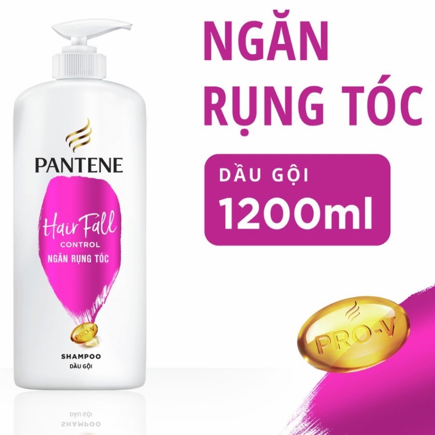Dầu Gội Ngăn Rụng Tóc Pantene Hair Fall Control Shampoo (650ml) + Tặng Bình Nước
