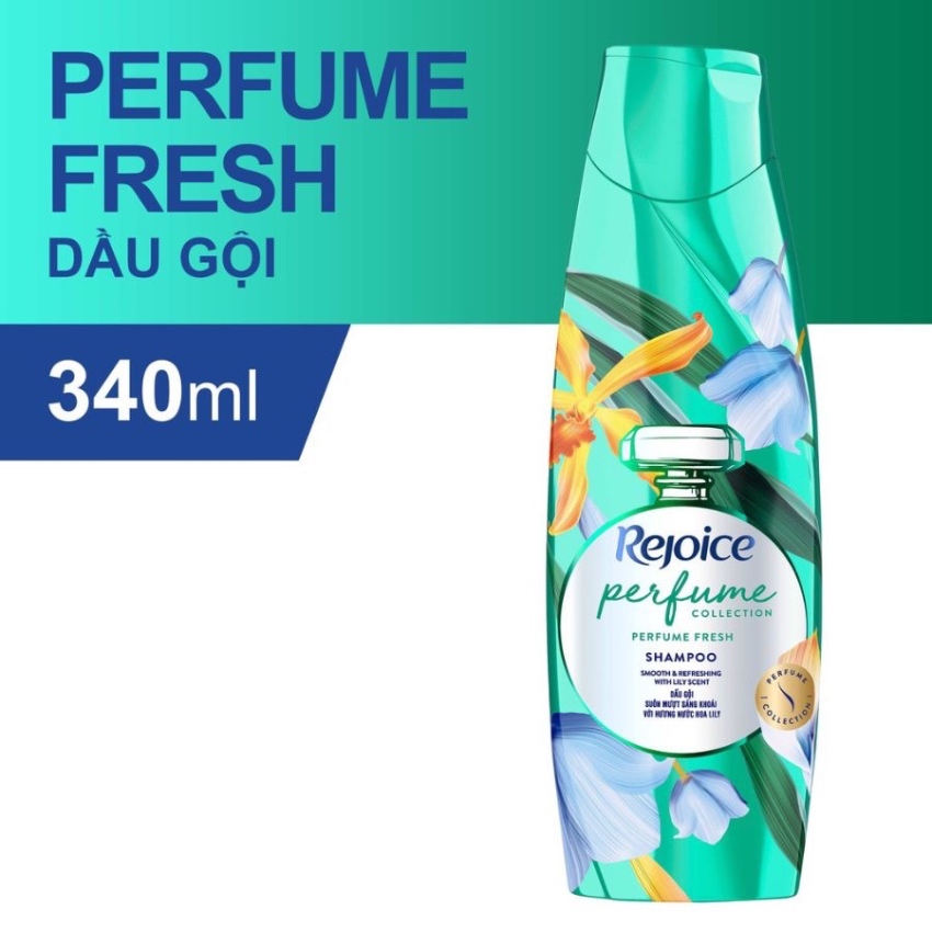 Dầu Gội Dưỡng Tóc Suôn Mượt Sảng Khoái Rejoice Perfume Fresh Shampoo - Hương Hoa LiLy (632,3ml)
