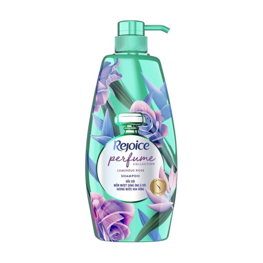 Dầu Gội Dưỡng Tóc Mềm Mượt Sáng Óng Ả Rejoice Luminous Rose Shampoo - Hương Hoa Hồng (632,3ml)
