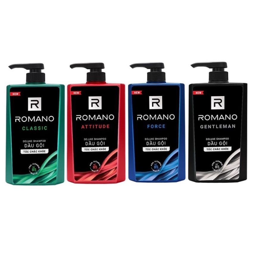 Dầu Gội Hương Nước Hoa Romano Classic Deluxe Shampoo (180g)