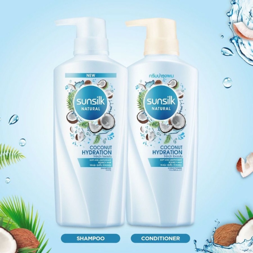 Dầu Gội Sunsilk Natural Coconut Hydration Shampoo (450ml) 