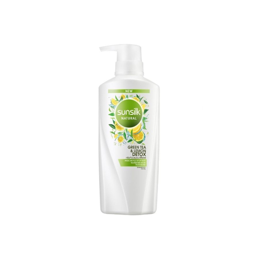 Dầu Gội Sunsilk Natural Green Tea & Lemon Detox Shampoo (450ml)
