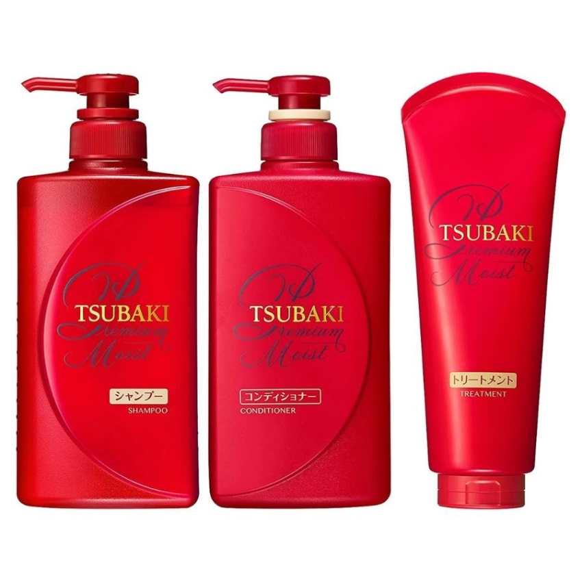 Dầu Gội Phục Hồi & Dưỡng Tóc Bóng Mượt Tsubaki Premium Moist Shampoo (490ml)