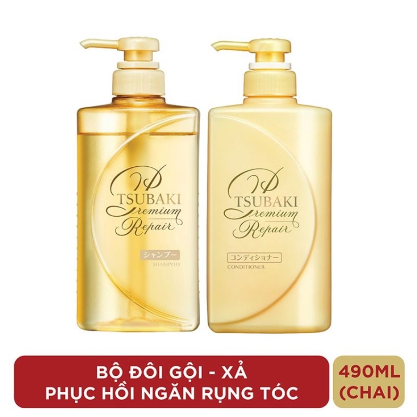 Dầu Gội Phục Hồi & Ngăn Ngừa Rụng Tóc Tsubaki Premium Repair Shampoo (490ml)