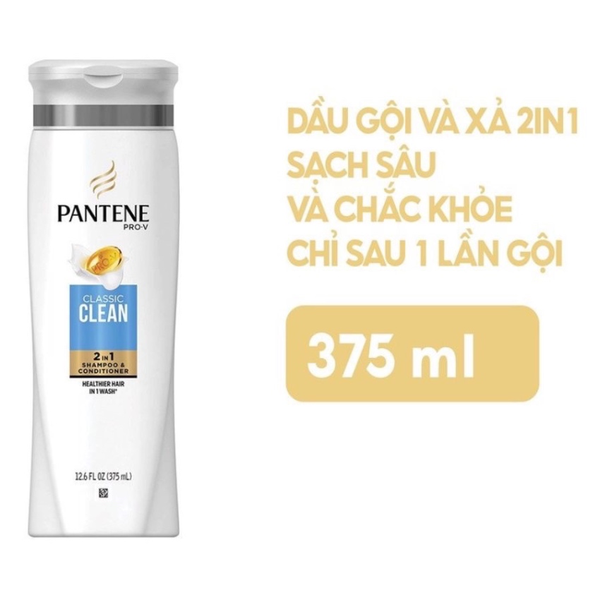 Dầu Gội Xả 2 in 1 Pantene Classic Clean Daily Shampoo & Conditioner (900ml)