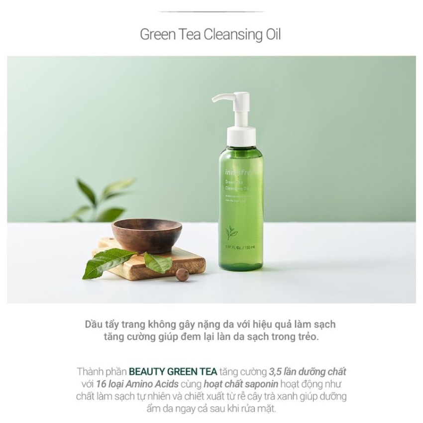 Dầu Tẩy Trang Innisfree Green Tea Cleansing Oil (150ml)
