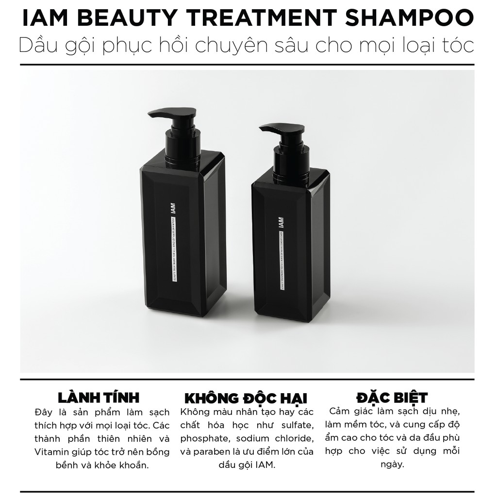 Dầu Xả Phục Hồi Chuyên Sâu & Dưỡng Tóc Mềm Mượt IAM Beauty Treatment For All Kind Of Hair Conditioner (250ml) 