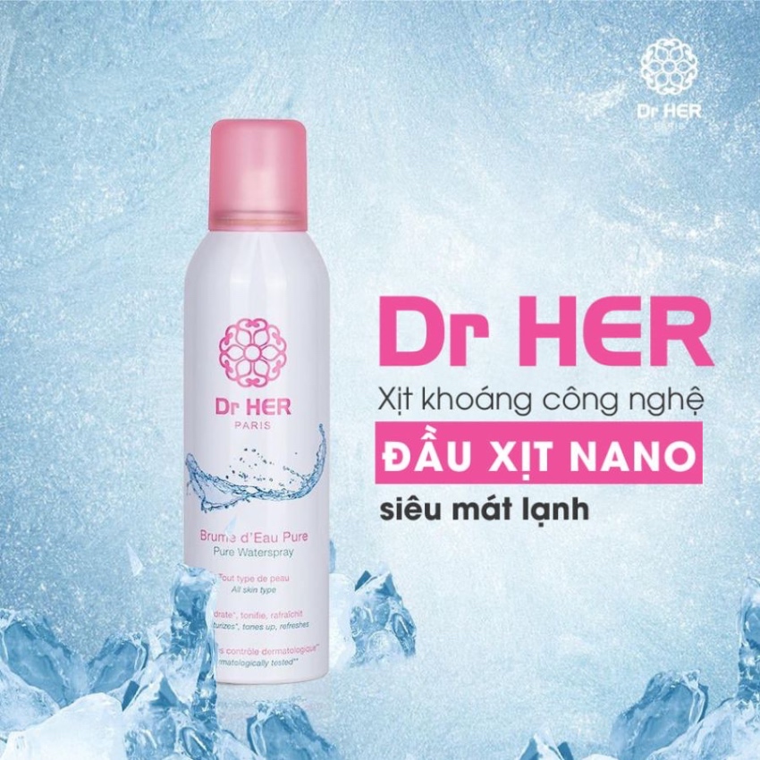Xịt Khoáng Dịu Da Dr Her Pure Water Spray (150ml)
